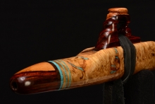 Myrtle Burl Native American Flute, Minor, Mid G-4, #F21K